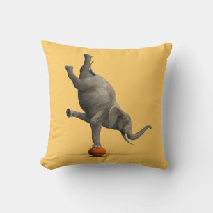 Artistic Elephant Throw Pillow