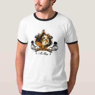 Artistic English Bulldog Breed Design T-Shirt