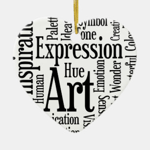 Artistic Expression for Artist or Creative Person Ceramic Ornament