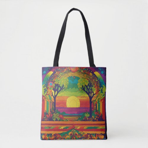 Artistic Expression Printed Tote Bag