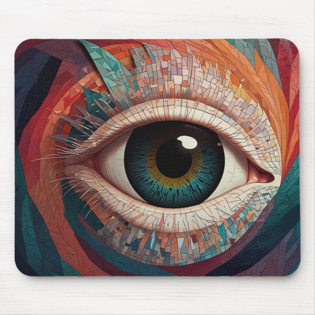 Artistic Eye Design Mousepad (Front)