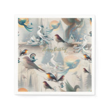 Artistic Fantasy, Bird Drawings in Colour