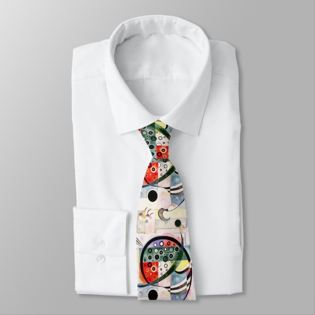 Artistic "Fixed"  -  Wassily Kandinsky Modern Art  Neck Tie (Tied)
