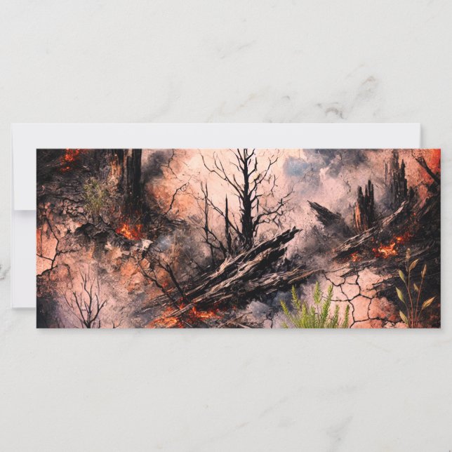Artistic Flat Greeting Card (Front)