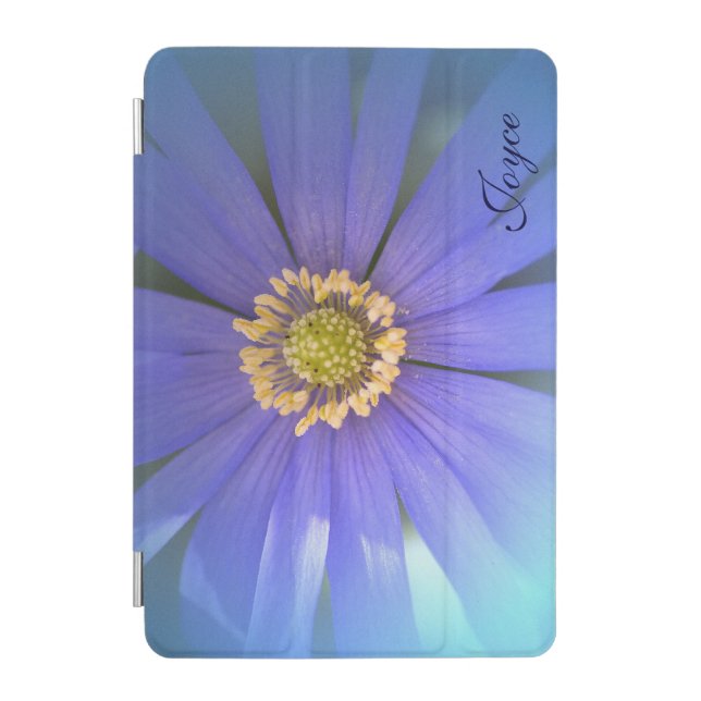 Artistic floral iPad case with name (Front)