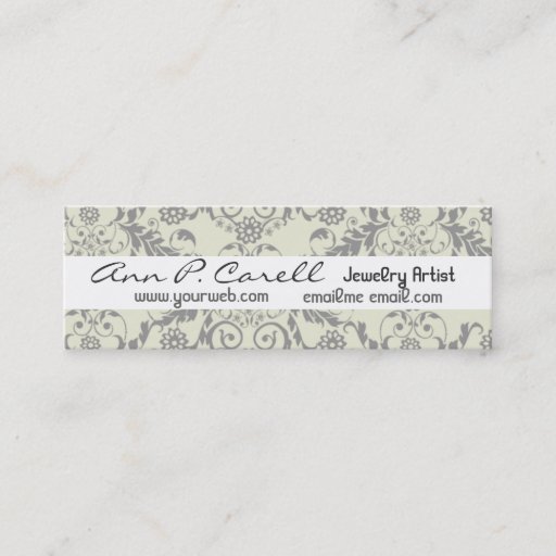 Customizable Artsy Florals Business Card