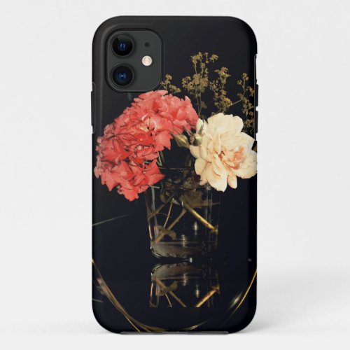 Artistic Floral still life with Rose and Hydrangea iPhone 11 Case