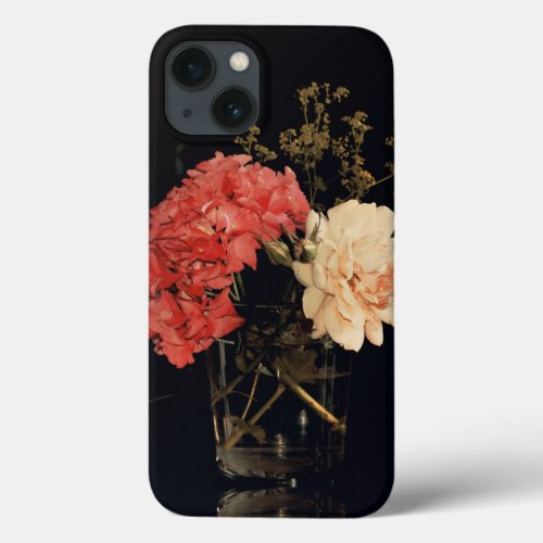 Artistic Floral still life with Rose and Hydrangea iPhone 13 Case