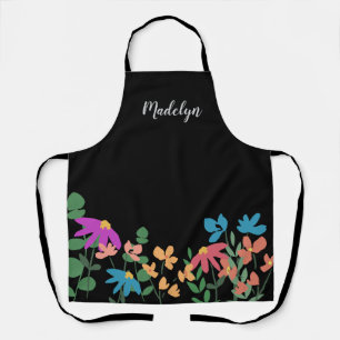 Artistic Flower design Personalized Apron