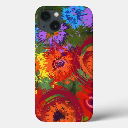 Artistic Flower Field iPhone 13 Case