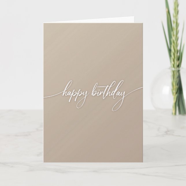 Artistic Flowing Birthday Card (Front)