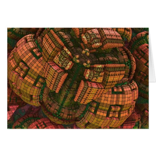 Artistic fractal 3d card