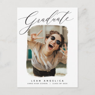 Artistic Frame Photo Graduation Postcard