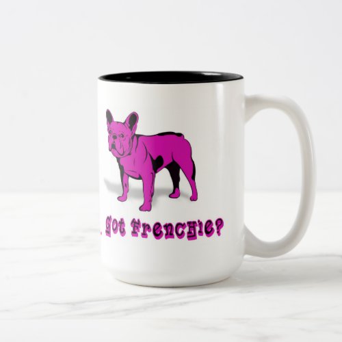 Artistic French Bulldog  Dog Breed  Design Two_Tone Coffee Mug