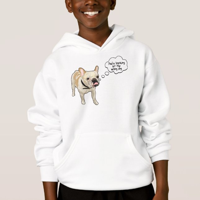 Artistic French Bulldog Projekt Dog Design Hoodie (Front)