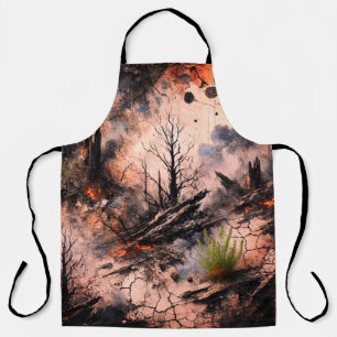 Artistic Full-Print Kitchen Apron