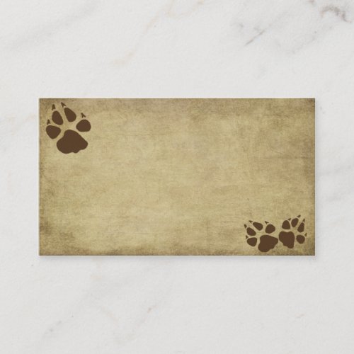 Artistic &amp; Fun- Doggy Prints-  Business Card