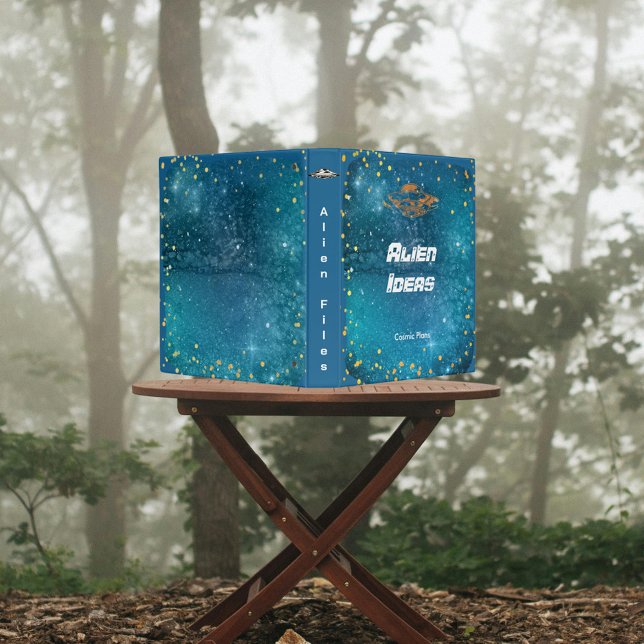  artistic galaxy  -  alien  files  3 ring binder (Creator Uploaded)