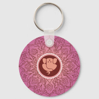 Artistic Ganesh with Mandana Keychain