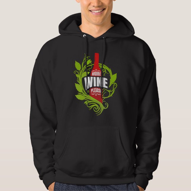 Artistic Gatherings Of Lovable Wine Humorous Quote Hoodie (Front)