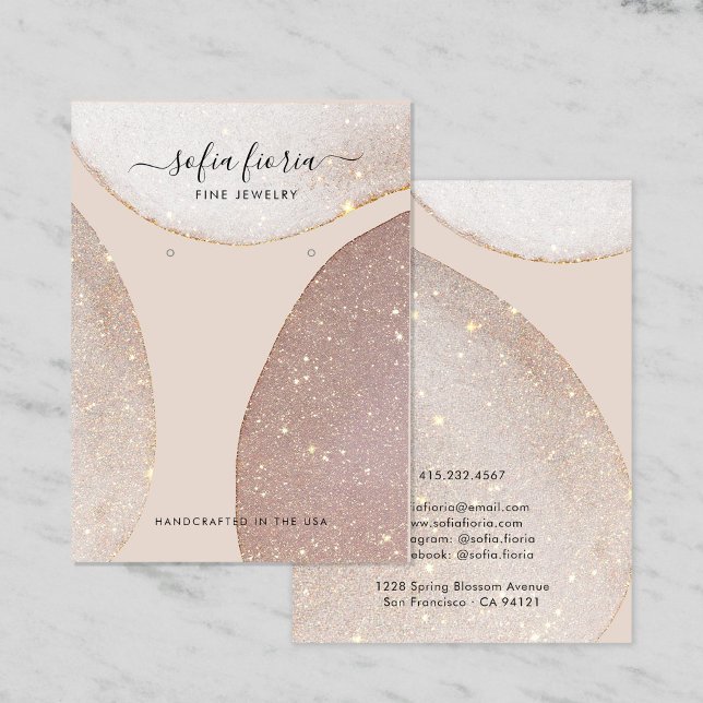 Artistic Glitter Jewelry Earring Display Card (Creator Uploaded)