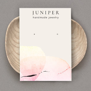 Artistic Glow Watercolor Earring Jewelry Display Business Card