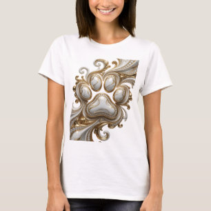 Artistic Gold ABSTRACT ART Statement Design T-Shirt