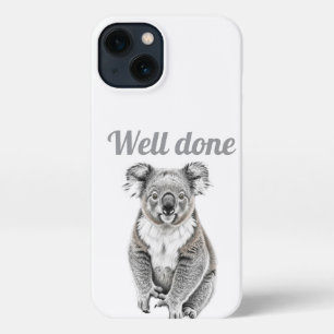 Artistic Graphite Koala Illustration Phone Case