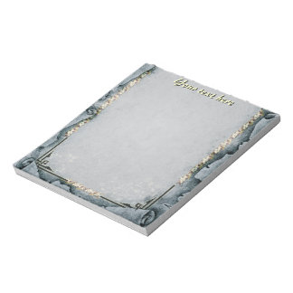 Artistic Gray Notepad