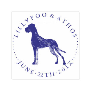 Artistic Great Dane Stamps