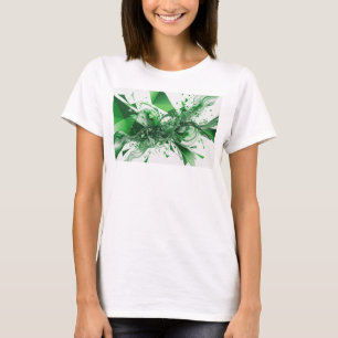 Artistic Green ABSTRACT ART Art Print T-Shirt