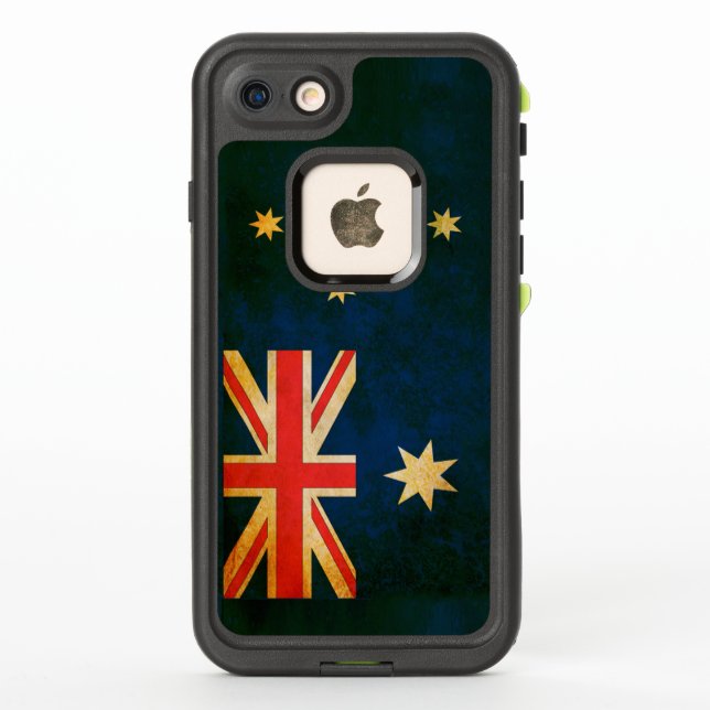 Artistic Grunge Flag of Australia LifeProof iPhone Case (Back)