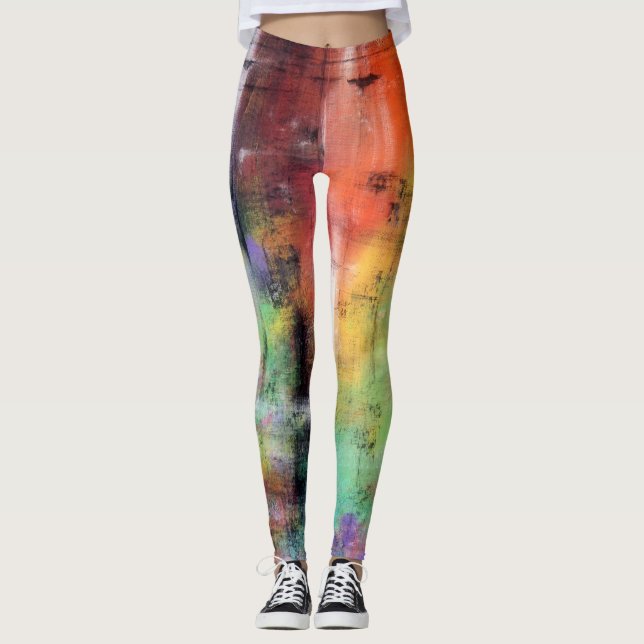 Artistic Grunge Leggings (Front)