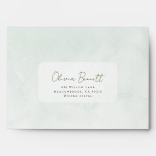 Artistic Grunge Minimalist Wedding Envelope