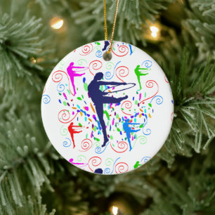 Artistic Gymnastics Ceramic Ornament