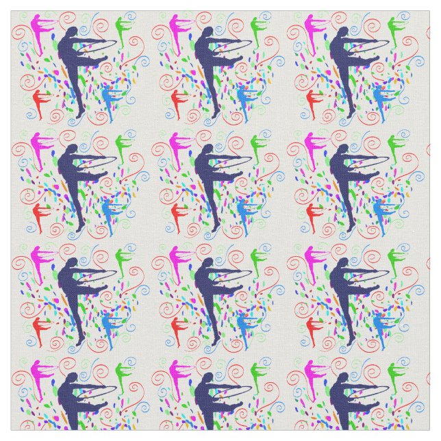 Artistic Gymnastics Fabric (Close Up)