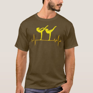 Artistic Gymnastics Gymnast Heartbeat Pulse T-Shirt