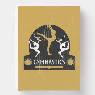 Artistic gymnastics Sports Wooden Box Sign