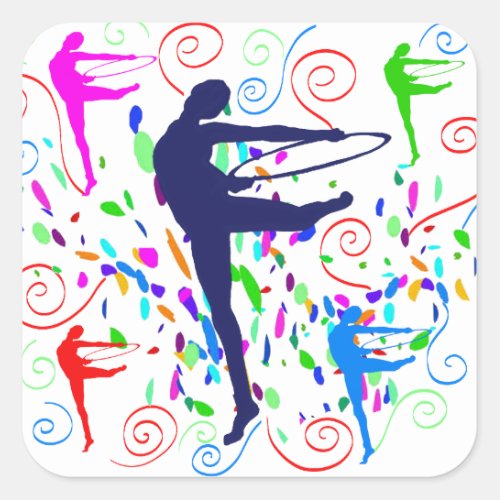 Artistic Gymnastics     Square Sticker