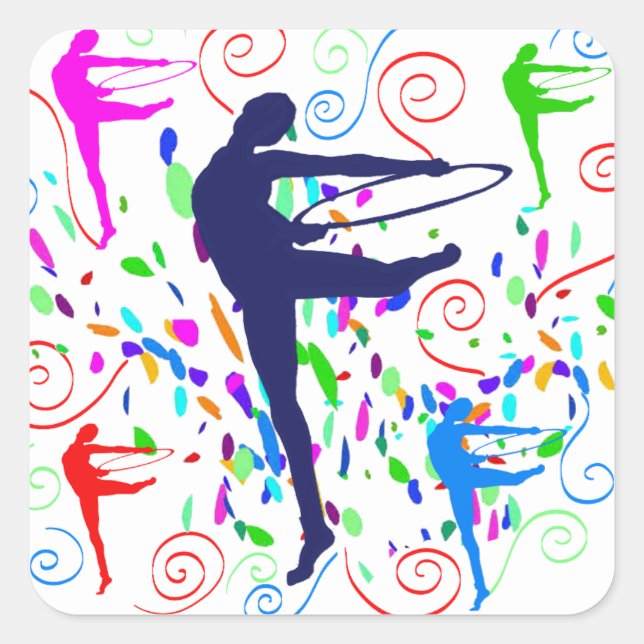 Artistic Gymnastics     Square Sticker (Front)