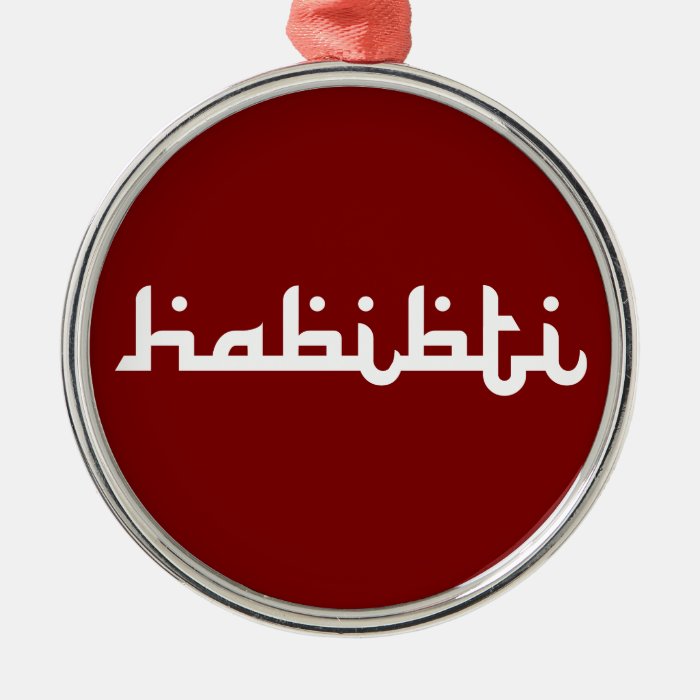 Artistic Habibti Christmas Tree Ornaments