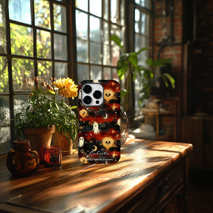 Artistic Halloween – Whimsical Ghosts and Stars Case-Mate iPhone 14 Pro Case