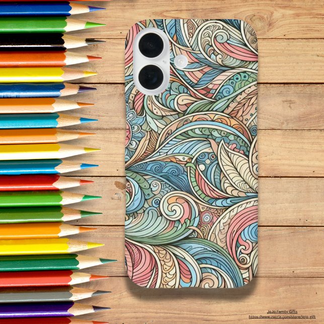 Artistic hand drawn abstract of nature Cool Case-Mate iPhone Case (Creator Uploaded)