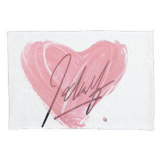 Artistic Heart Design Pillow Cover