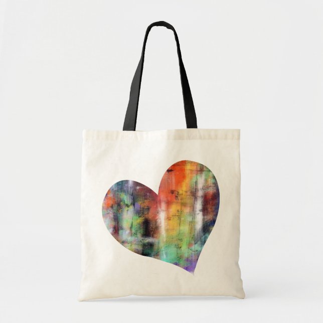 Artistic Heart Tote Bag (Front)