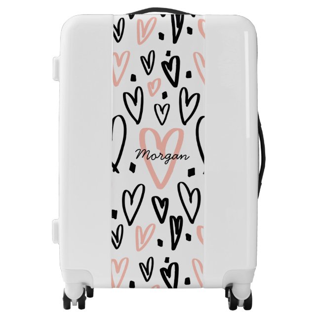 Artistic Hearts Luggage (Front)