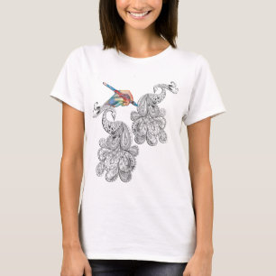 Artistic Henna hand-drawn doodle-art T-Shirt