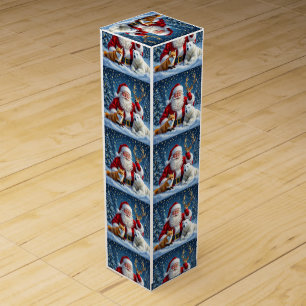 Artistic Holiday Treasure Wine Gift Box