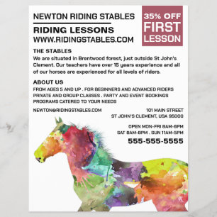 Artistic Horse, Riding Instructor, Academy Flyer