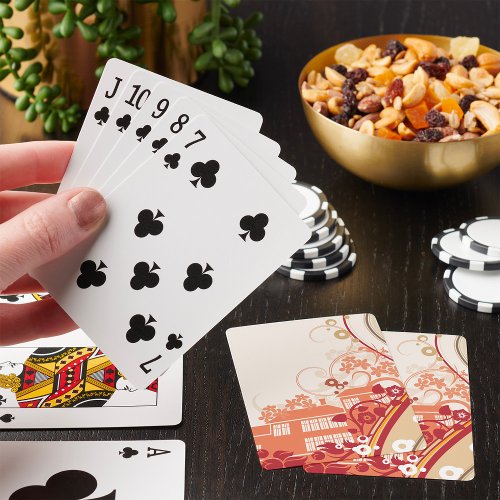 Artistic Housing Pattern Playing Cards